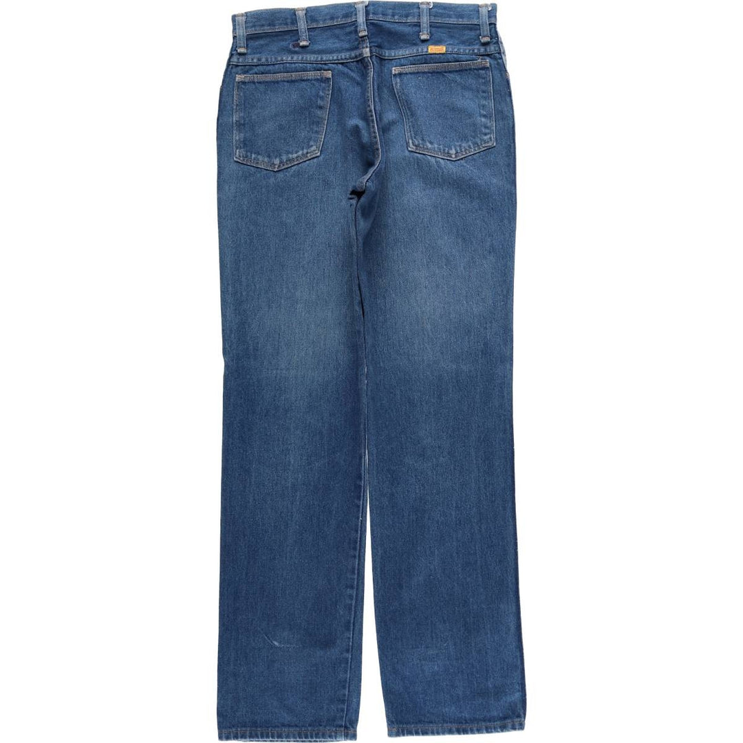 Rustler RUSTLER Men's Straight Denim Pants (Size W32) unclear blue type Vintage Second Hand