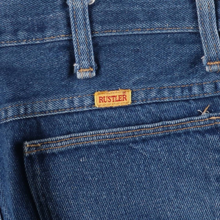 Rustler RUSTLER Men's Straight Denim Pants (Size W32) unclear blue type Vintage Second Hand