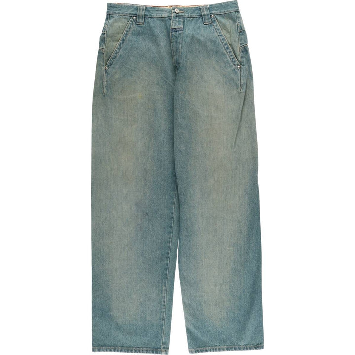 Marithe Francois Girbaud Men's Straight Denim Pants (Size W34) cotton blue type Vintage Second Hand