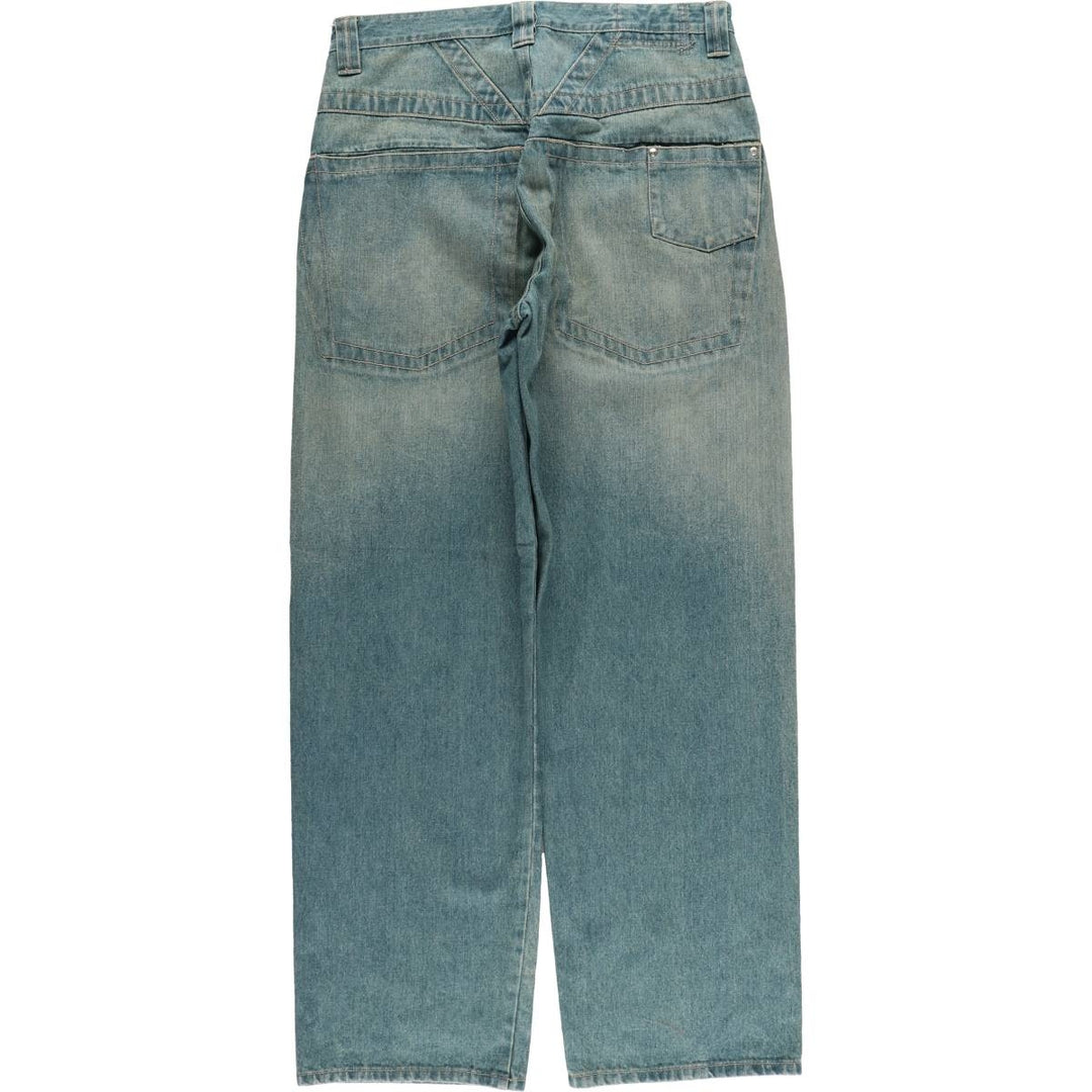Marithe Francois Girbaud Men's Straight Denim Pants (Size W34) cotton blue type Vintage Second Hand
