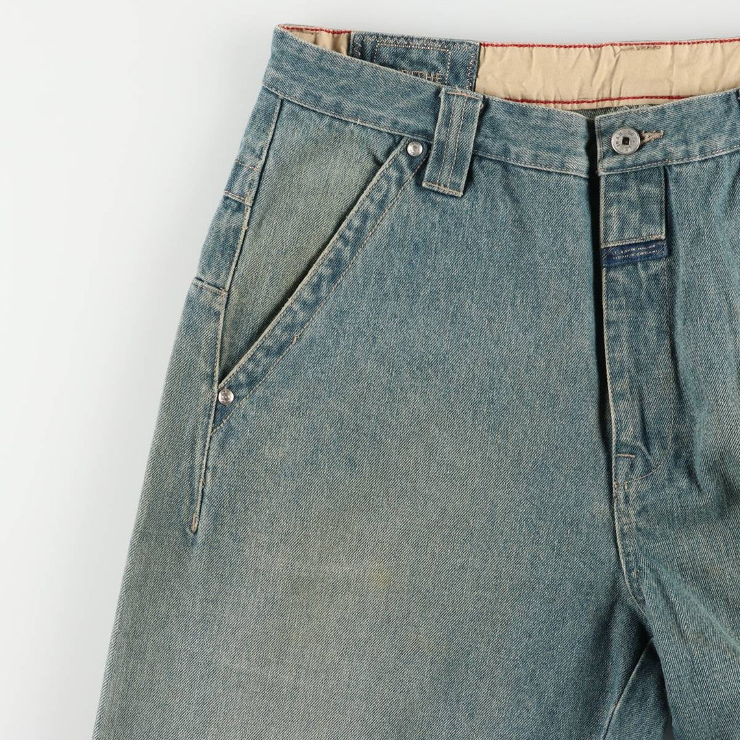 Marithe Francois Girbaud Men's Straight Denim Pants (Size W34) cotton blue type Vintage Second Hand