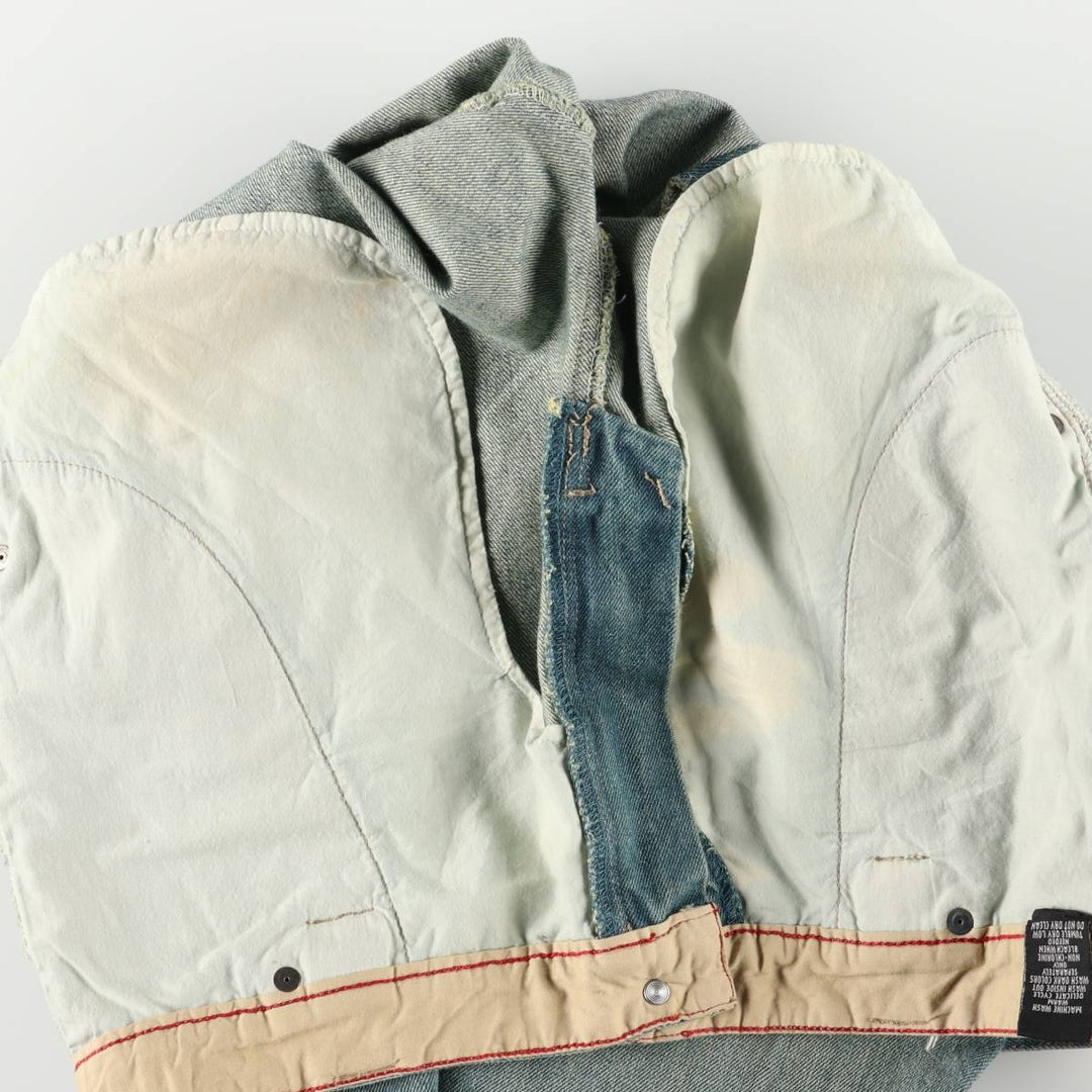 Marithe Francois Girbaud Men's Straight Denim Pants (Size W34) cotton blue type Vintage Second Hand