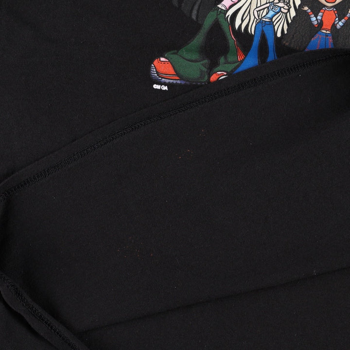 BRATZ character print T-shirt, men's size L (equivalent) cotton black type Vintage Second Hand