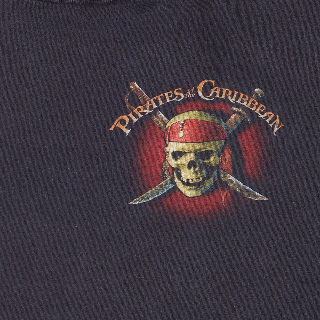 Disney Pirates of the Caribbean Movie T-Shirt, Men's, Size XXL cotton black type Vintage Second Hand