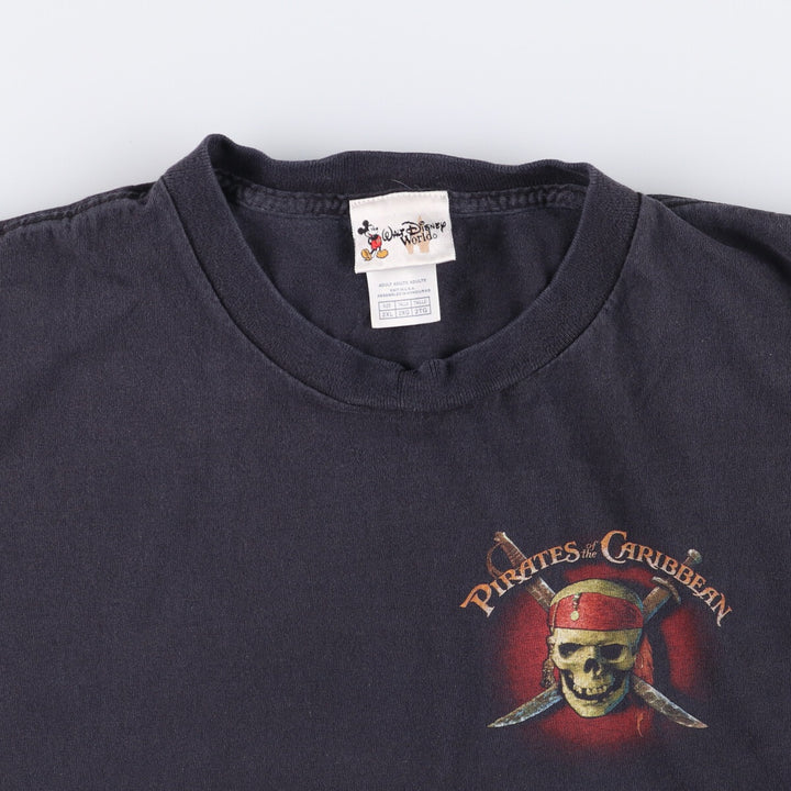 Disney Pirates of the Caribbean Movie T-Shirt, Men's, Size XXL cotton black type Vintage Second Hand