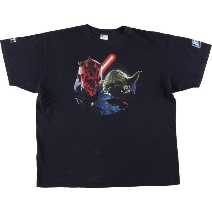 Anvil Star Wars Movie T-Shirt, Men's, Size XL, Crew Neck, Short Sleeve cotton black type Vintage Second Hand