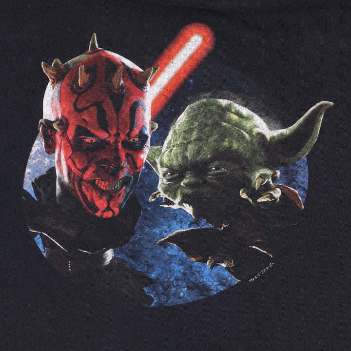 Anvil Star Wars Movie T-Shirt, Men's, Size XL, Crew Neck, Short Sleeve cotton black type Vintage Second Hand