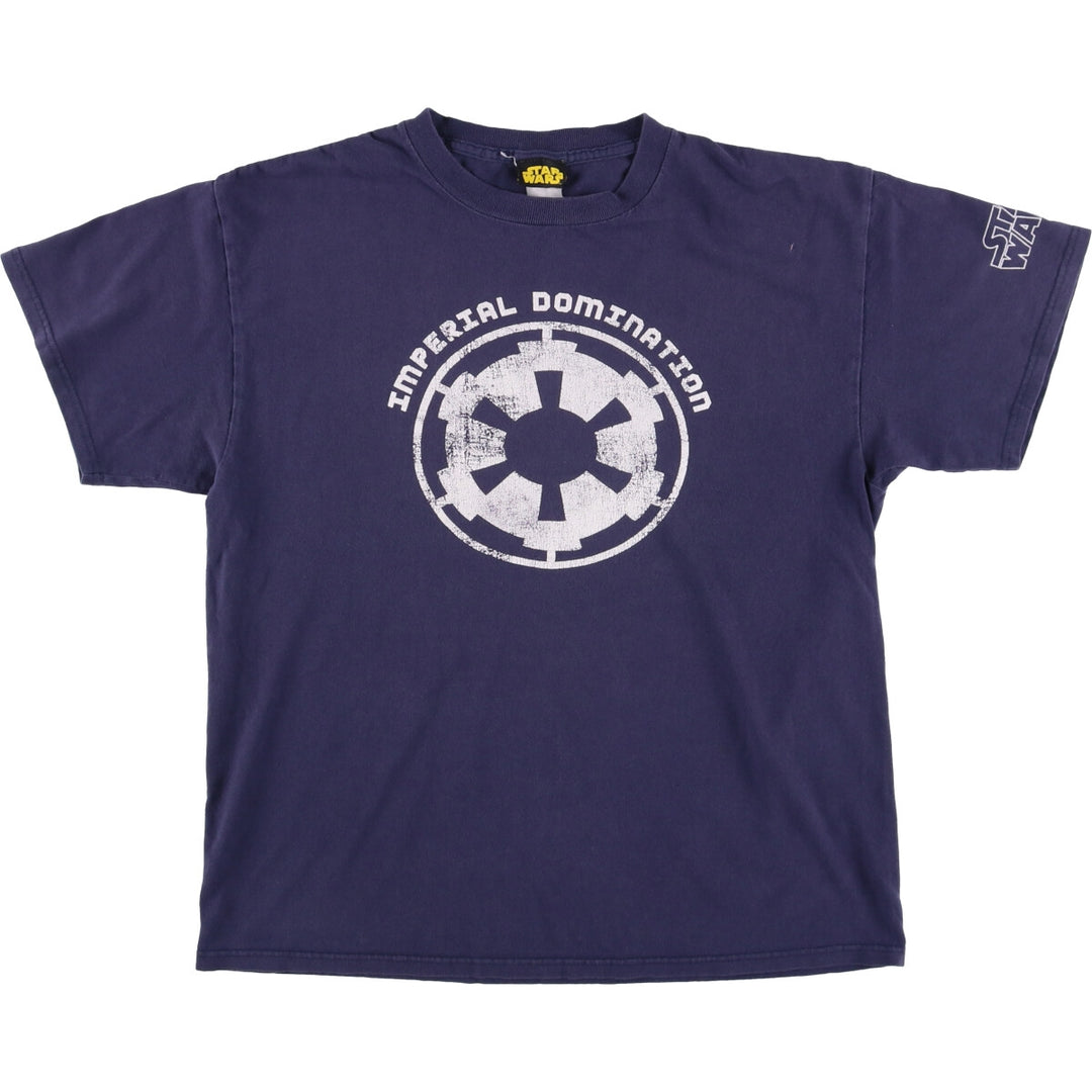 STAR WARS Star Wars Movie T-shirt Men's M size unclear navy blue type Vintage Second Hand