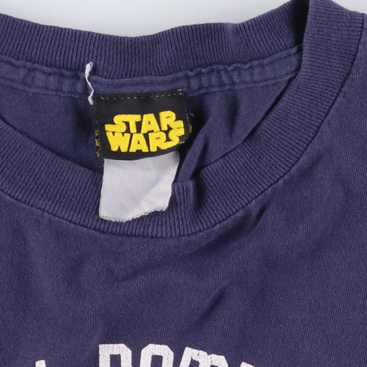 STAR WARS Star Wars Movie T-shirt Men's M size unclear navy blue type Vintage Second Hand