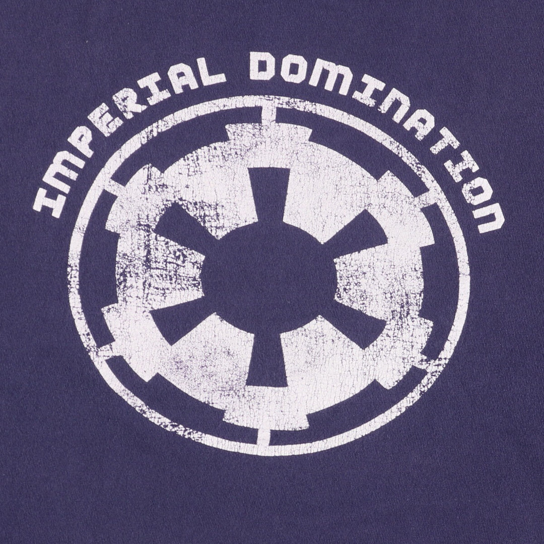 STAR WARS Star Wars Movie T-shirt Men's M size unclear navy blue type Vintage Second Hand