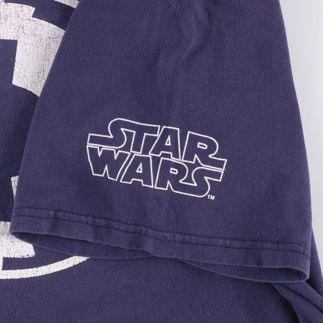 STAR WARS Star Wars Movie T-shirt Men's M size unclear navy blue type Vintage Second Hand