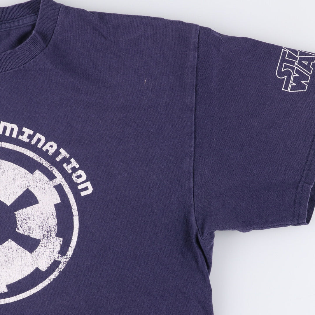 STAR WARS Star Wars Movie T-shirt Men's M size unclear navy blue type Vintage Second Hand