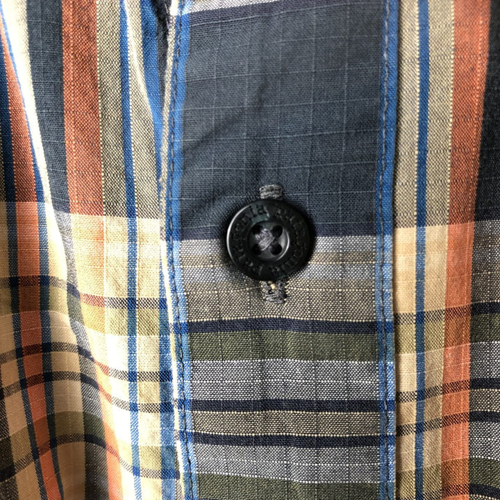 Patagonia Organic Cotton Long Sleeve Cotton Check Shirt, Men's Size L cotton orange type Vintage Second Hand