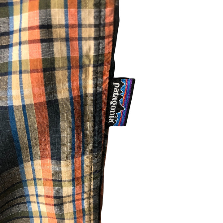 Patagonia Organic Cotton Long Sleeve Cotton Check Shirt, Men's Size L cotton orange type Vintage Second Hand