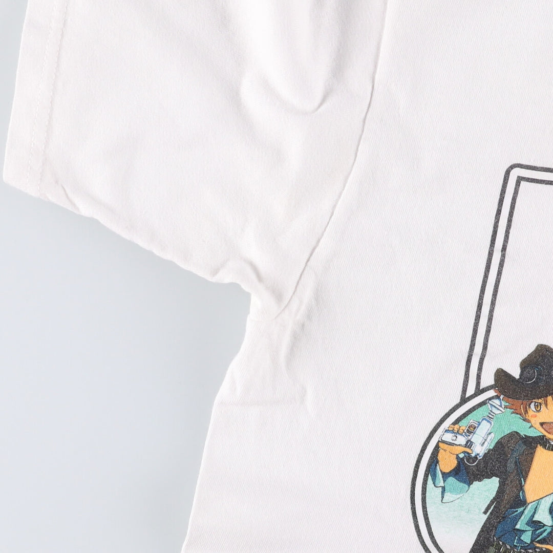 COWBOY BEBOP Cowboy Bebop Anime Character Print T-Shirt, Men's Size M cotton white type Vintage Second Hand