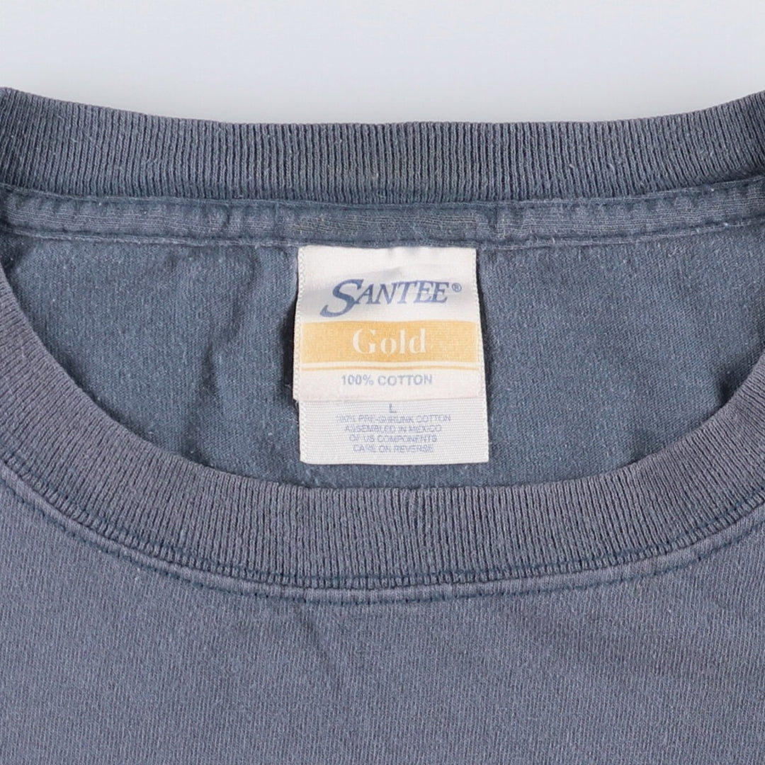 Santee South Park character print T-shirt, men's size L cotton Charcoal Vintage Second Hand