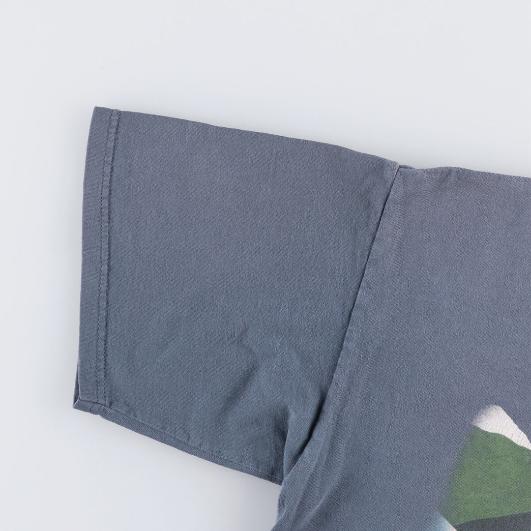 Santee South Park character print T-shirt, men's size L cotton Charcoal Vintage Second Hand