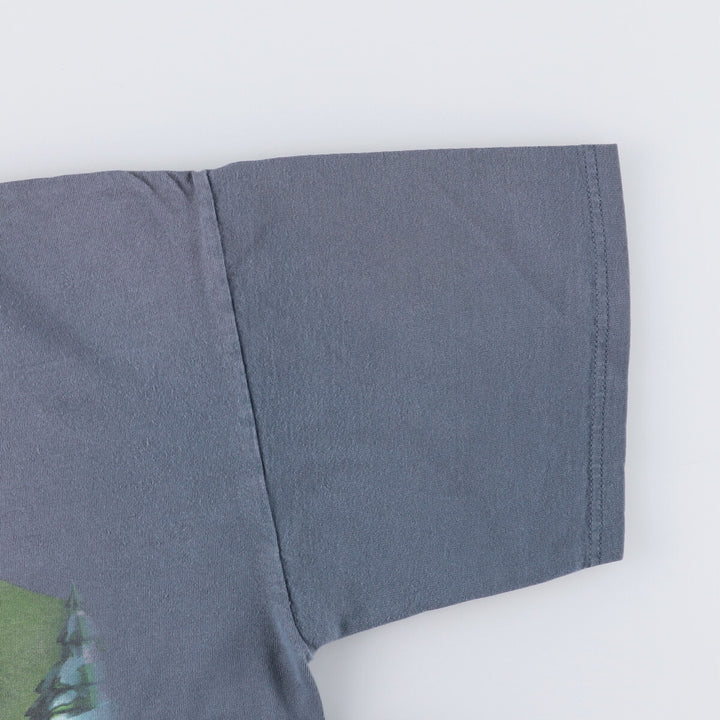 Santee South Park character print T-shirt, men's size L cotton Charcoal Vintage Second Hand