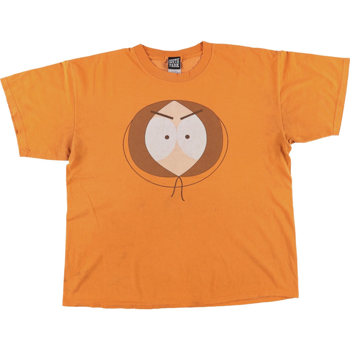 00'S SOUTH PARK South Park character print T-shirt Men's XL size cotton orange type Vintage Second Hand