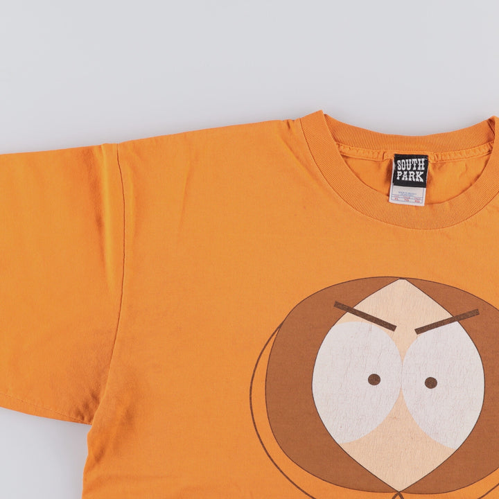 00'S SOUTH PARK South Park character print T-shirt Men's XL size cotton orange type Vintage Second Hand