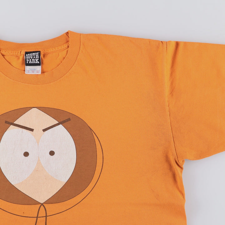 00'S SOUTH PARK South Park character print T-shirt Men's XL size cotton orange type Vintage Second Hand