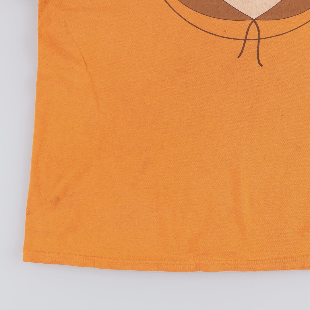 00'S SOUTH PARK South Park character print T-shirt Men's XL size cotton orange type Vintage Second Hand