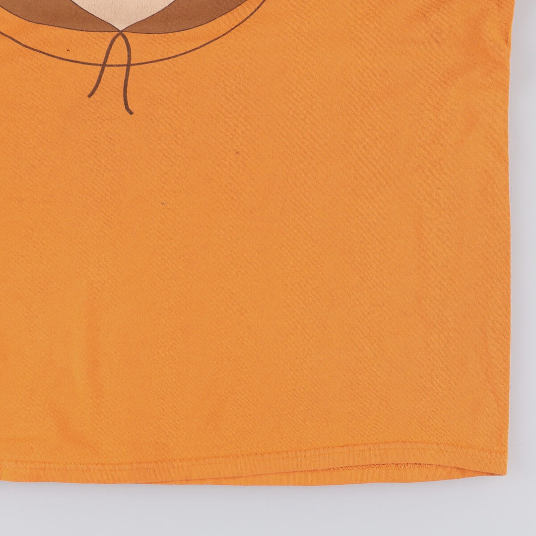 00'S SOUTH PARK South Park character print T-shirt Men's XL size cotton orange type Vintage Second Hand