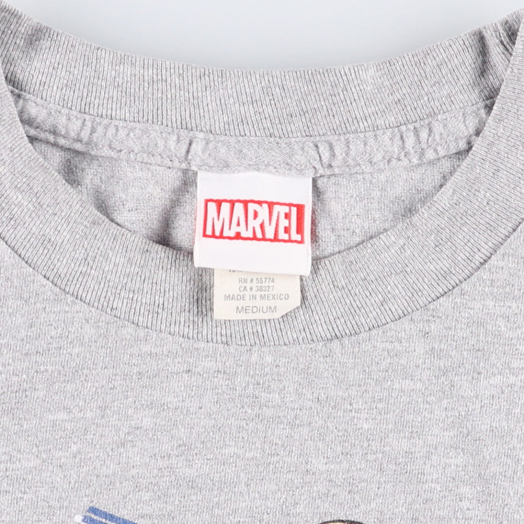 Marvel Spider-Man character print T-shirt, men's size M cotton gray type Vintage Second Hand