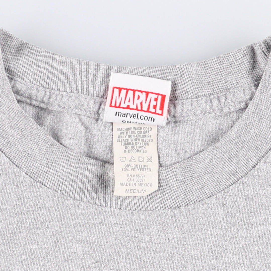 Marvel Spider-Man character print T-shirt, men's size M cotton gray type Vintage Second Hand