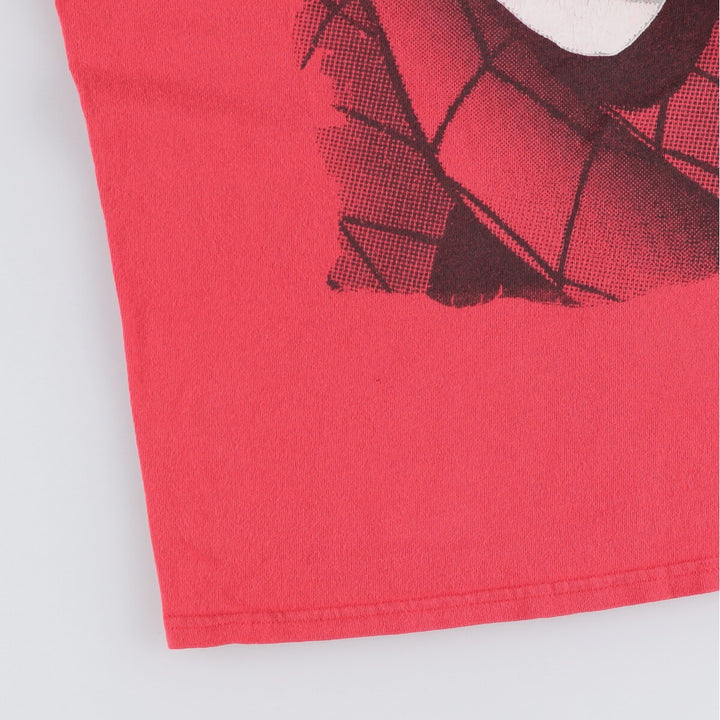 Marvel Spider-Man character print T-shirt, men's XL size cotton red type Vintage Second Hand