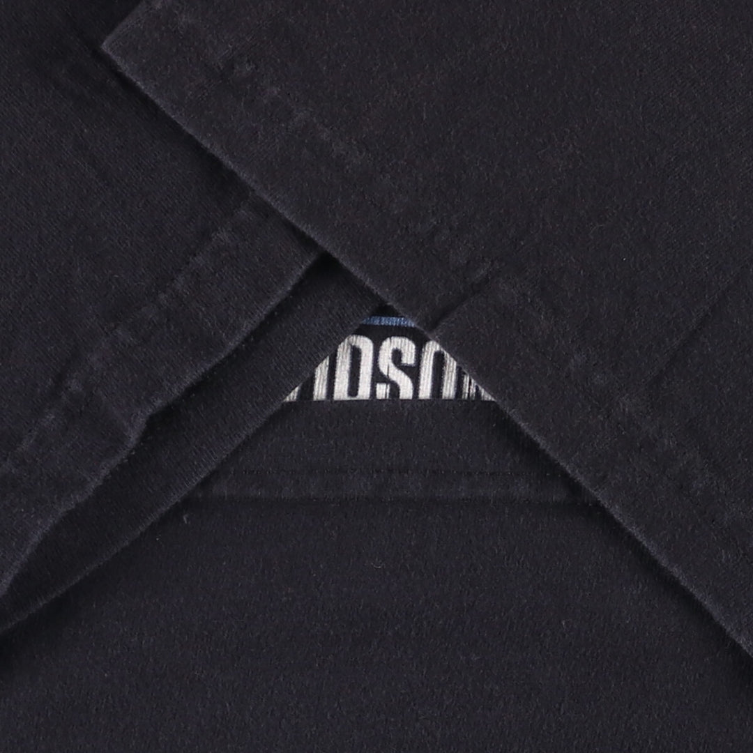 00'S Harley-Davidson Motorcycle Bike T-shirt Made in USA Men's XL Fire Pattern cotton black type Vintage Second Hand