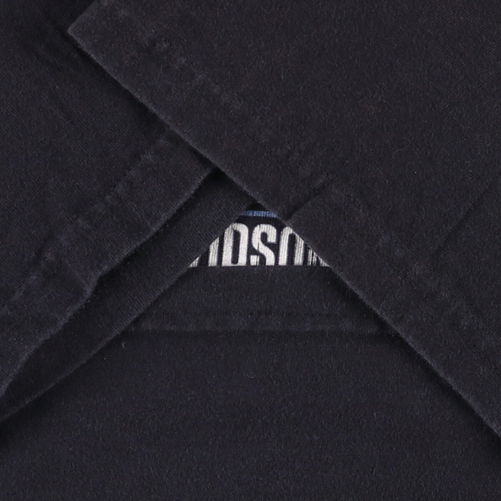 00'S Harley-Davidson Motorcycle Bike T-shirt Made in USA Men's XL Fire Pattern cotton black type Vintage Second Hand