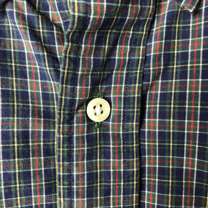 Ralph Lauren BLAKE long sleeve button down check shirt, men's XL size cotton blue type Vintage Second Hand