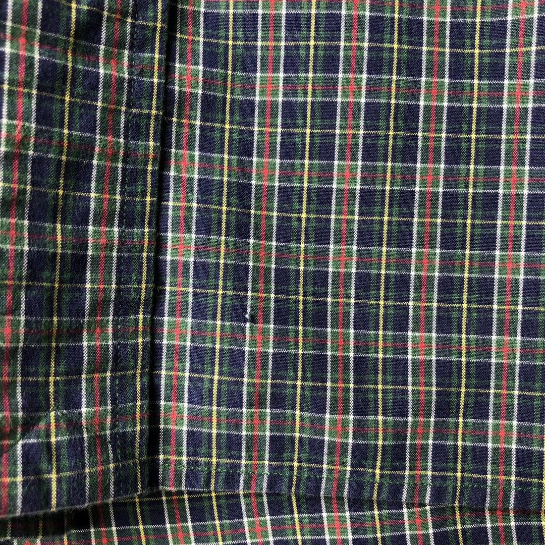 Ralph Lauren BLAKE long sleeve button down check shirt, men's XL size cotton blue type Vintage Second Hand