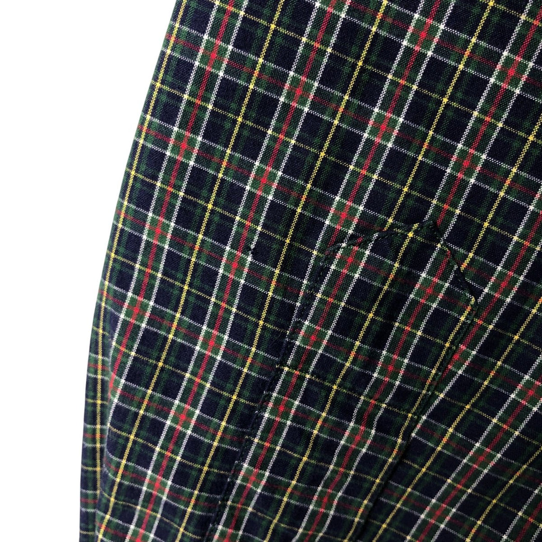 Ralph Lauren BLAKE long sleeve button down check shirt, men's XL size cotton blue type Vintage Second Hand
