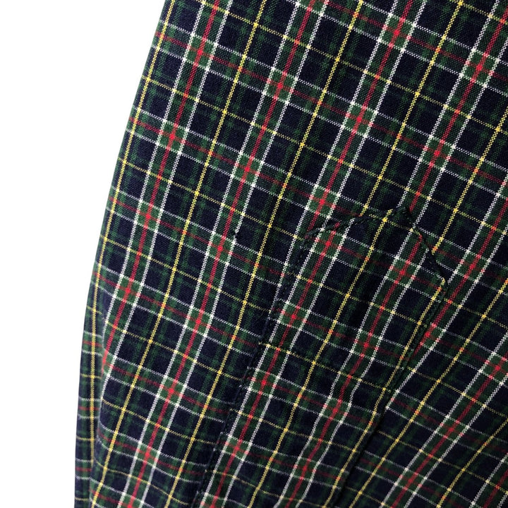 Ralph Lauren BLAKE long sleeve button down check shirt, men's XL size cotton blue type Vintage Second Hand