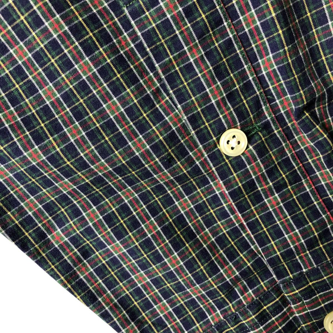 Ralph Lauren BLAKE long sleeve button down check shirt, men's XL size cotton blue type Vintage Second Hand