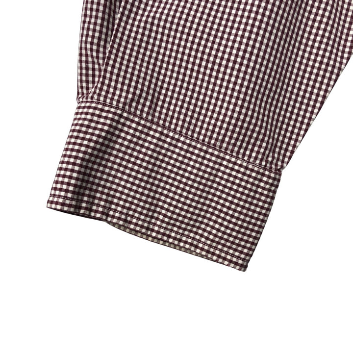 Ralph Lauren RALPH LAUREN GOLF Long Sleeve Button Down Check Shirt Men's XL cotton white type Vintage Second Hand