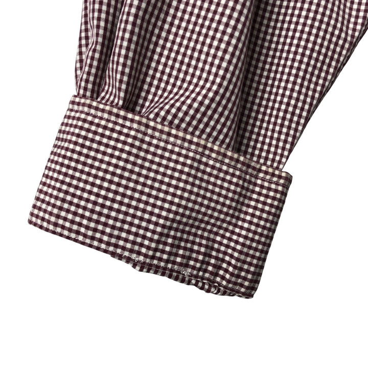 Ralph Lauren RALPH LAUREN GOLF Long Sleeve Button Down Check Shirt Men's XL cotton white type Vintage Second Hand