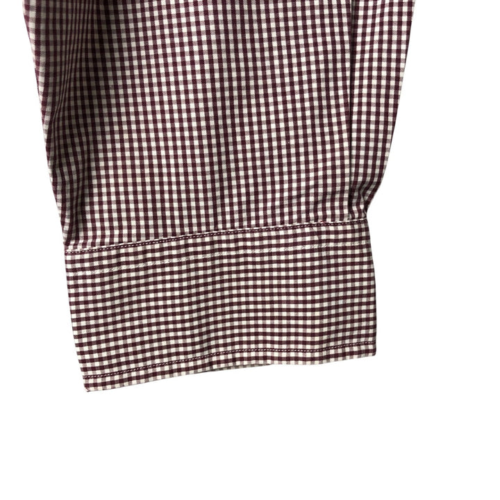 Ralph Lauren RALPH LAUREN GOLF Long Sleeve Button Down Check Shirt Men's XL cotton white type Vintage Second Hand