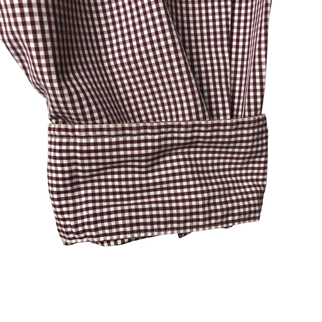 Ralph Lauren RALPH LAUREN GOLF Long Sleeve Button Down Check Shirt Men's XL cotton white type Vintage Second Hand