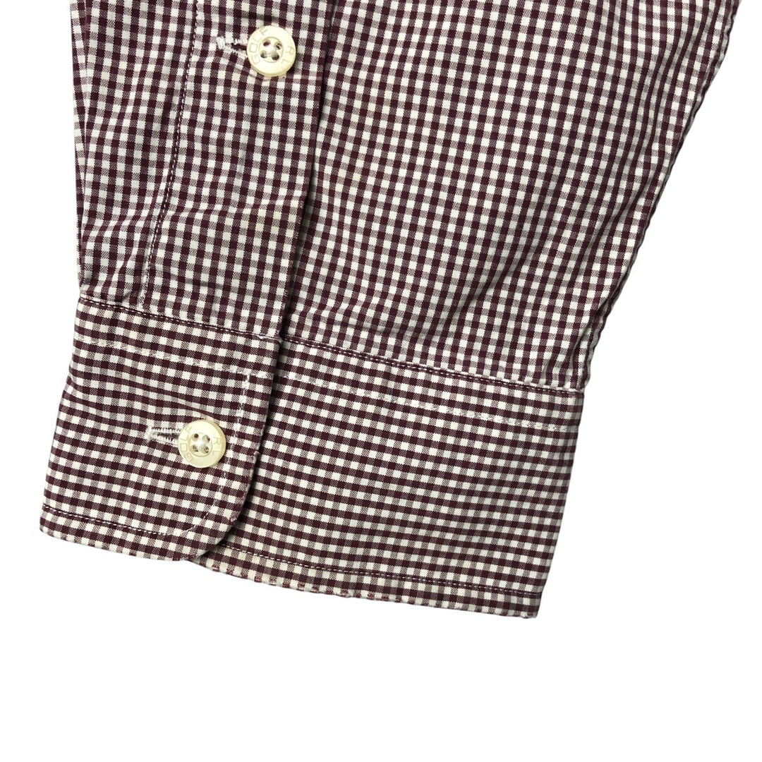 Ralph Lauren RALPH LAUREN GOLF Long Sleeve Button Down Check Shirt Men's XL cotton white type Vintage Second Hand