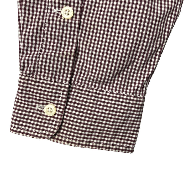 Ralph Lauren RALPH LAUREN GOLF Long Sleeve Button Down Check Shirt Men's XL cotton white type Vintage Second Hand