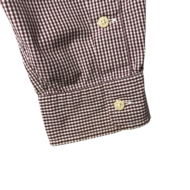 Ralph Lauren RALPH LAUREN GOLF Long Sleeve Button Down Check Shirt Men's XL cotton white type Vintage Second Hand