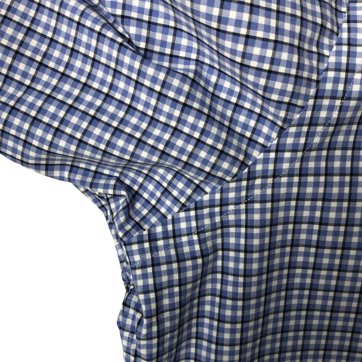 Ralph Lauren Classic Fit Long Sleeve Button Down Check Shirt Men's Size L cotton blue type Vintage Second Hand