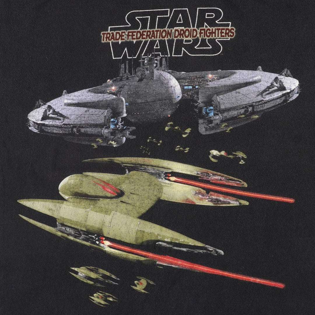 90'S Star Wars Movie T-shirt, Men's XL, Vintage unclear Charcoal Vintage Second Hand