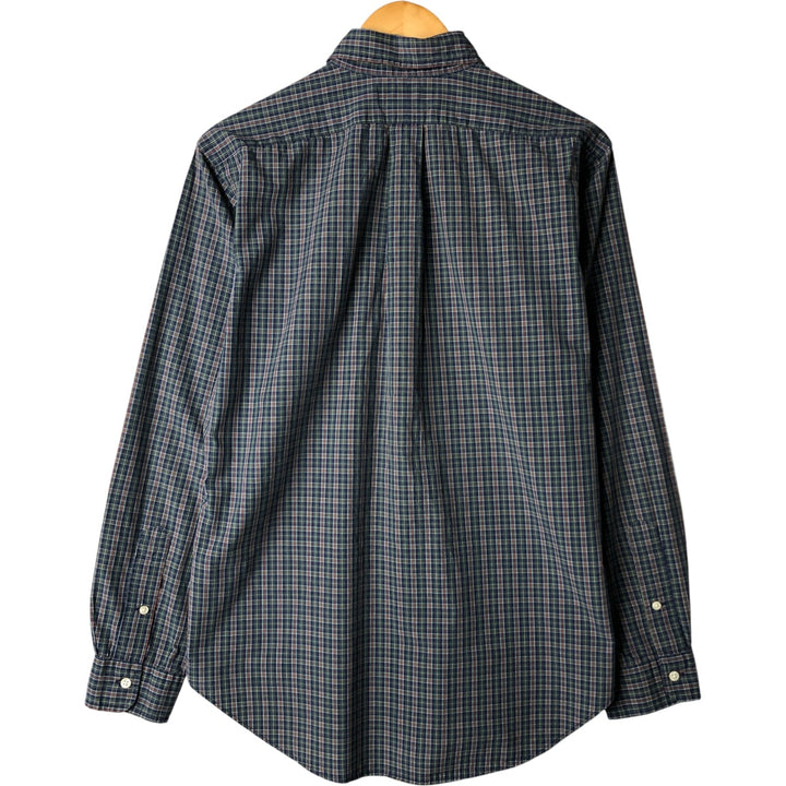 Ralph Lauren Classic Fit Long Sleeve Button Down Check Shirt Men's M cotton blue type Vintage Second Hand