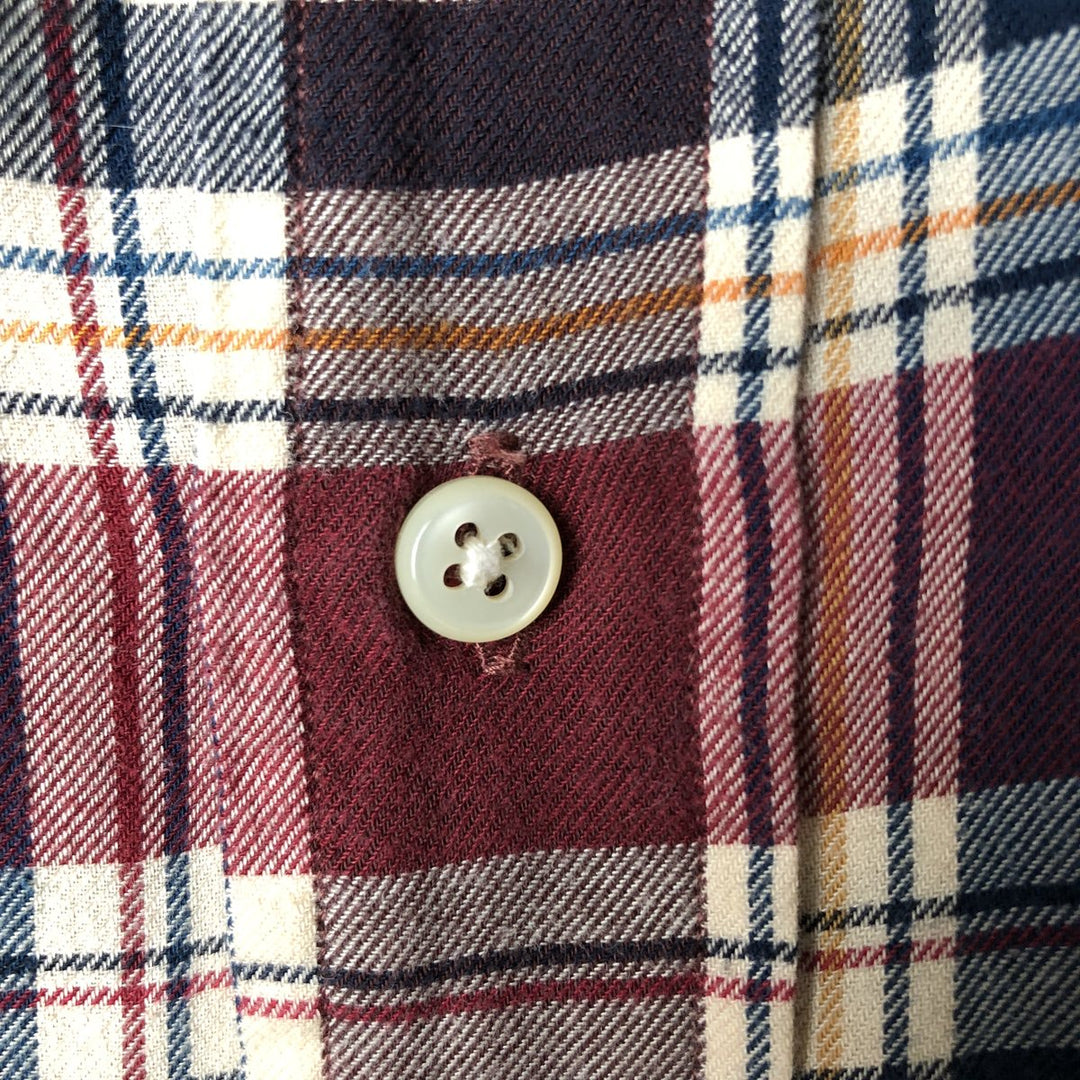 Ralph Lauren BLAKE long sleeve button down check shirt, men's XL size cotton red type Vintage Second Hand