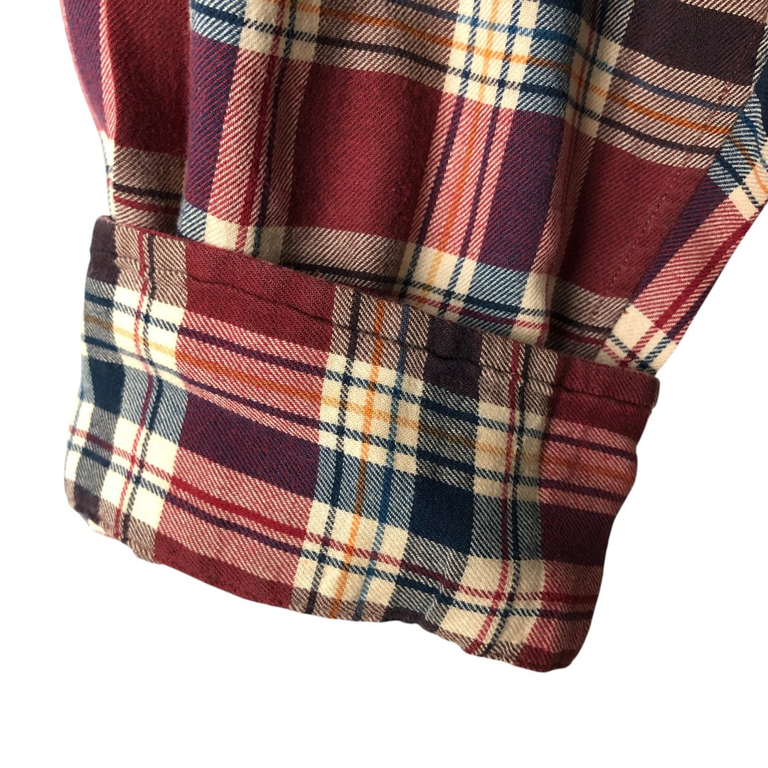 Ralph Lauren BLAKE long sleeve button down check shirt, men's XL size cotton red type Vintage Second Hand