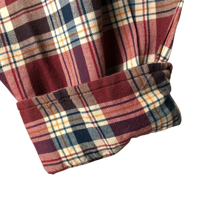 Ralph Lauren BLAKE long sleeve button down check shirt, men's XL size cotton red type Vintage Second Hand